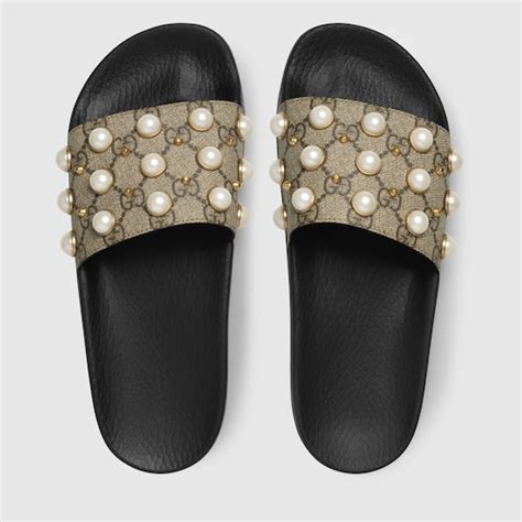 gucci slides pearl|gucci slides clearance.